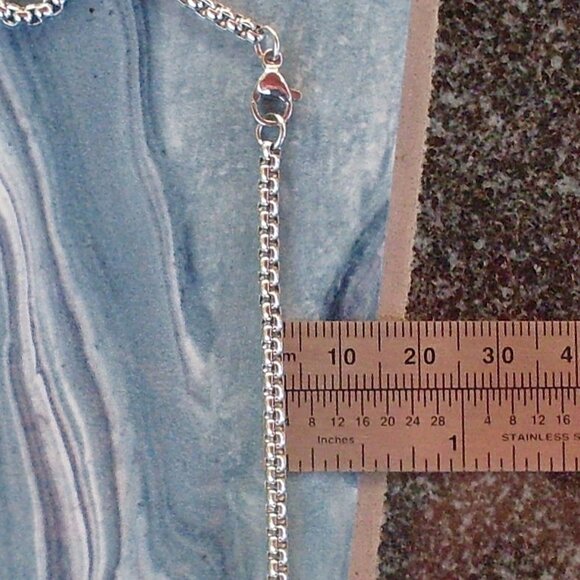 David Yurman Extra Large Cerise Chalcedony & Sapphire Enhancer Pendant - 18K/925 - Picture 12 of 12